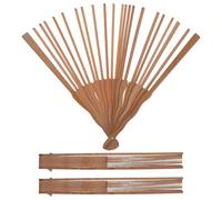 TOVINANNA 3 Pièces Monture Éventail Bois Marron 30 Branches Légère pour Fabrication DIY, Accessoire Ventilateur pour Décoration de Fête ou Spectacles de Danse