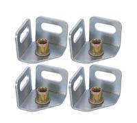 TOVINANNA 4 Pièces Accessoires de Rayonnage en Acier Argenté M8 avec Endurance Lourde et Stabilité Fiable pour Ateliers et Espaces Domestiques