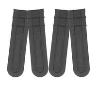 TOVINANNA 4 Pièces Couvercle de Barre de Tronçonneuse en PE Noir Protection Renforcée l'usure et Sécurité Complète pour Entretien Extérieur et Jardinage