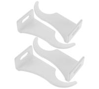 TOVINANNA 4 Pièces Crochet de Radiateur en PVC Polyuréthane | Blanc, Charge Stable et Solide, pour Radiateurs Chauffants, Accessoires Simples et Élégants