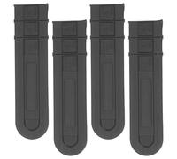 TOVINANNA 4 Pièces Housse en Plastique Noir pour Guide-chaîne de Tronçonneuse Bruit et Déviation des Débris, pour L'entretien Jardin Sessions de Sciage
