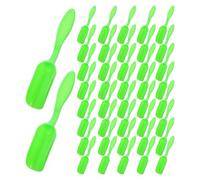 TOVINANNA 50 Pièces Pelle à Terreau Polyvalente pour Plantes Grasses, Légère en Plastique Vert, Taille 14,5x2,5x1,7 Cm, pour Rempotage et Culture en Pot