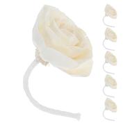TOVINANNA 6 Pièces Diffuseur de Parfum D'ambiance de Fleur de Coton avec Mèche en Coton, Diffusion, Design Simulé en Papier de Riz pour Chambres et Huiles Essentielles
