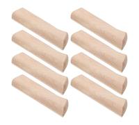 TOVINANNA 8 Pièces Manche de Couteau en Bois Beige Naturel, Accessoire la Cuisine pour Remplacement Facile, Design Élégant pour Préparation de Repas Quotidienne