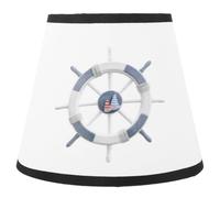 TOVINANNA Abat-Jour en Tissu pour Lampadaire Liseuse Lampe de Chevet Remplacement Tonneau Compatible E27 pour Lampe de Table Applique Murale à Suspendre Seau en Tissu Style Marin 11X17X14Cm
