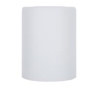 TOVINANNA Abat-jour en Verre Cylindrique Rond Suspendre E27, Diffusion Douce de Lumière, Compatible Polyvalent, Finition Blanche Simple, pour Usage Résidentiel