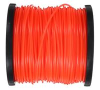 TOVINANNA Bobine de Fil de Coupe-bordures Rond en Nylon Orange 100m Compatible pour Tondeuse à Gazon Performance Améliorée