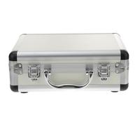 TOVINANNA Boîte de Rangement pour Outils en Aluminium Mini 280X220X100Mm Argenté Serrure à Code, Valise à Outils Légère et Portable pour Usage Domestique