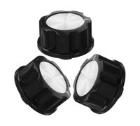 TOVINANNA Boutons de Minuterie Noirs pour Friteuse à Air et Autocuiseur, Lot de 3 Set de Set en Plastique, Faciles à Installer, Compatibles Appareils Cuisine pour Dîners en Famille