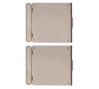 TOVINANNA Cache de Protection Interrupteur Mural Noir en Plastique pour Thermostat Central de Climatisation, 2pcs, Protection avec Découpes Précises, Camping