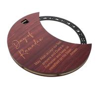 TOVINANNA Calendrier de Compte à Rebours en Bois Rotatif pour Ramadan Roue Acrylique, Décoration de Bureau Noire, Design Créatif pour Fête et Nouvel an