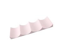TOVINANNA Casier à Vin en Plastique Empilable pour 10 Bouteilles, Design Antidérapant Tapis Rainuré, pour Étagère de Réfrigérateur ou Refroidisseur, Style Européen Rose