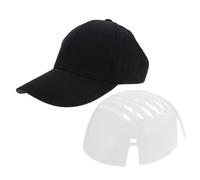 TOVINANNA Casquette de Protection Industrielle avec Insert pour Hommes et Femmes Coque Rigide Compatible Casquette Baseball Adaptée Aux Travaux Extérieurs et Ateliers Noir Coque Krpe