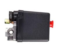 TOVINANNA Commande 220v 90-125psi Plastique Technique et Aluminium de Pompe de Compresseur D'air Automatique Quatre Trous Verticale, Contrôle Pression 0,5-0,8mpa pour Usage Domestique