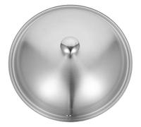 TOVINANNA Couvercle en Acier Inoxydable 32 Cm pour Poêle et Wok, Anti-projections, Design Lisse et Satiné, Couvercle Réutilisable Cuisine Maison et Professionnelle