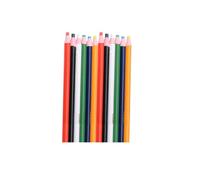 TOVINANNA Crayon gras à peler 12 pièces pour dessin sur cuir et verre, marqueur effaçable sans affûtage, adapté à la couture et travaux artisanaux Couleur Aléatoire