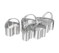 TOVINANNA Emporte-pièces Ronds en Acier Inoxydable sans Bavures, Légers et Faciles à Ranger, pour Biscuits et Fondant, pour DIY Pâtisserie Maison
