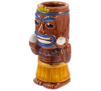 TOVINANNA Gobelet Tiki en Céramique pour Bar Forme Unique et Élégante, Stable et Sain, pour Fête Hawaïenne et Cocktails