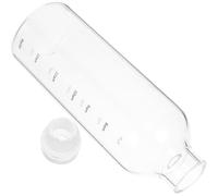 TOVINANNA Gourde de Sport en Verre 750ml avec Échelle de Temps et Bordure Lisse, Design Simple et Pratique, pour Bureau et Randonnées