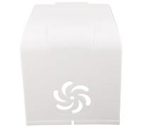 TOVINANNA Housse Anti-Pluie pour Moteur de Pompe Extérieur, Capot de Protection en Plastique Blanc Ouvertures D’aération, pour Pompe Hors-Sol et Équipement Extérieur, Jardin