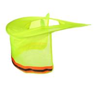 TOVINANNA Housse de Casque de Chantier Jaune Respirante Pare-Soleil en Polyester, Protection Solaire UV pour Randonnée et Cyclisme, Compatible Plupart des Casques