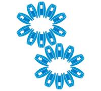 TOVINANNA Isolateurs de Clôture Électrique Protection et Isolation Électrique 24 Pièces en Plastique Clips Robustes pour Poteaux pour Système de Sécurité Agricole