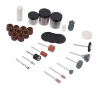 TOVINANNA Kit D'accessoires Tambour de Ponçage et Brosse en Fer Résistant à L'usure 105 Pièces pour Outil Rotatif pour Bricolage et Travail du Bois