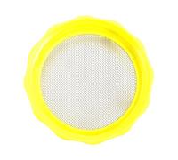TOVINANNA Kit de Germination, Couvercle Germoir en Plastique Jaune Support à 4 Repose-Pieds, Facile à Nettoyer Égoutter, pour Bocaux Mason et Bocal à Confiture