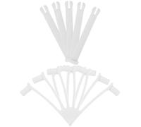 TOVINANNA Kit de Réparation Camping 10 Clips en V pour Piscine, Accessoires en Plastique pour Fixation Poignée Balai et Écumoire, pour Piscine et Nettoyage