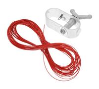 TOVINANNA Kit de Treuil en Aluminium Câble en Acier de 40m pour Couverture de Piscine Hors Sol, Tendeur Simple et Pratique pour Fixation Sécurisée