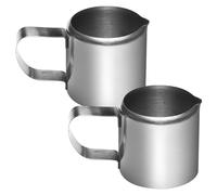 TOVINANNA Lot de 2 Pot Lait Inox en Acier Inoxydable 57ml, Porte-crème Moderne pour Fournitures de Café, Bars et Cuisines
