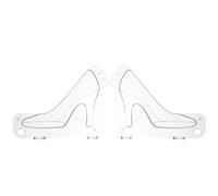 TOVINANNA Moule à gâteau en forme de chaussure talon haut grand format en ABS électrosoluble non adhésif pour la pâtisserie fondant et la fabrication de bonbons pour cuisiniers amateurs