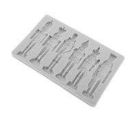 TOVINANNA Moule en Silicone pour Décorations de Noël Motif Casse-noisette Non Adhérent pour Pâtisserie et Fête de Noël DIY Artisanat Unique