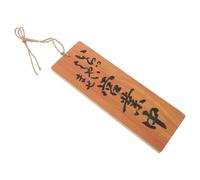 TOVINANNA Panneau de Porte Ouvert Fermé Double Face en Bois Style Japonerie Suspendu pour Petites Entreprises Installation Facile Plaque Rustique et Élégante