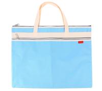 TOVINANNA Pochette de Rangement pour Œuvres d'art A3 Bleue en Toile Zippée
