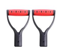 TOVINANNA Poignée de Pelle Remplacement Pratique en Plastique D-Shaped Confortable et Facile à Remplacer, Lot de 2 Pièces pour Outils de Jardin pour Manches de Pelle