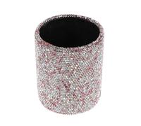 TOVINANNA Porte-pinceaux de Maquillage Paillettes Rose Nordique, Boîte de Rangement Compacte pour Pinceaux, Crayons à Lèvres et Stylos, Organiseur Multifonction pour Bureau et Salle de
