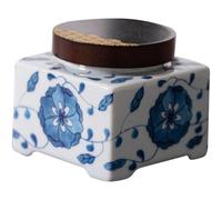 TOVINANNA Pot à Thé Multifonction en Porcelaine Blanche, Boîte de Rangement Scellée pour Usage Domestique et Conservation