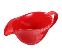 TOVINANNA Saucière en Céramique Rouge Légère et Solide Décoration de Table Simple et Polyvalente Mini Pichet Facile à Manipuler pour Sauces Alimentaires et Lait