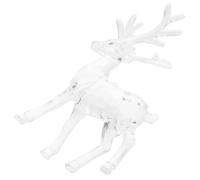 TOVINANNA Statue de Renne en Acrylique Transparent pour Décoration Intérieure, Design Unique et Mignon, pour Maison et Bureau, Figurine de Cerf