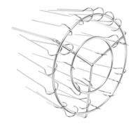 TOVINANNA Support à Brochettes pour Barbecue Vertical en Acier Inoxydable, Adapté aux Friteuses à Air Chaud, Capacité de 24 Brochettes, pour Barbecue et Rôtissage
