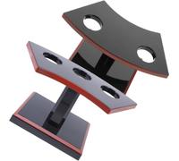 TOVINANNA Support Porte-cornet de Glace et Porte-rouleaux de Sushi en PC Noir 2 Pièces, Stable et Design Simple pour Dessert Quotidien ou Fête