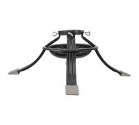TOVINANNA Support Rustique pour Sapin de Noël en Fer Vert, Base Ronde Réglable avec Serrage par Boulon, Résistant et Stable pour Arbre Réel en Intérieur et Extérieur