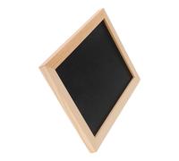 TOVINANNA Tableau Noir Double Face 18 X 13 Cm Cadre Bois, Panneau Décoratif Mural Réutilisable pour Messages, Écriture Effaçable, Tableau Ardoise sans Ficelle pour Bureau Cuisine