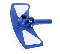TOVINANNA Tête Aspirateur de Piscine Professionnelle en Plastique et Fer, Forme Croissant avec Brosse Latérale pour Nettoyage des Débris sur Sols et Murs