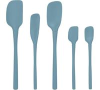 Tovolo Flex Core Lot de 5 spatules en silicone résistantes à la chaleur avec spatule antiadhésive, cuillère, grattoir pour bocal, passe au lave-vaisselle, spatules sans BPA pour mélanger la pâtisserie
