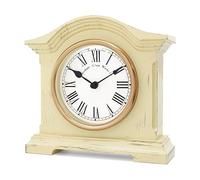 Towcester Clock Works Co. Horloge de cheminée, en bois, crème vieillie, taille unique