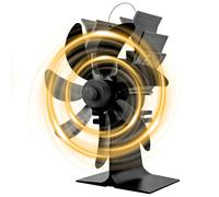 TOWEBOORY Ventilateur Poele à Bois 7 Pales, Silencieux Ventilateur Cheminée Alimenté Par la Chaleur de Poêle, Sans électricité, pour Poêle à Bois, Cheminée, Gaz, Bûche de Poêle