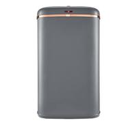 Tower Cavaletto T838010GRY Poubelle carrée à capteur 58 l Gris et or rose