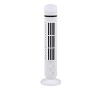 Tower Fan Bladeless Standing Fan USB Floor Fans Pedestal Fans w/ Light 34db